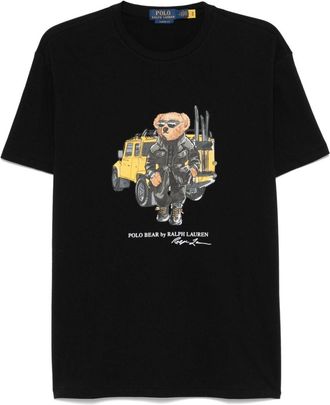 Polo Ralph Lauren T-shirt con stampa Polo Bear - Nero