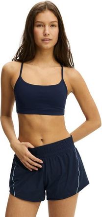 Cotton On Womens Active 365 Keyhole Crop in Prep Sport Navy at Nordstrom, Size Xx-Small