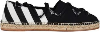 Off-white Canvas Flats - Dames - Espadrilles - Zwart - 40 EU - Schoenen