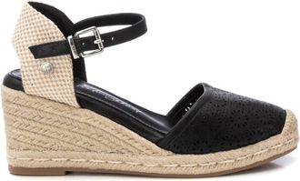 Xti Womens Wedge Sandals In Black