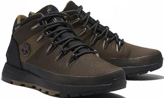 Timberland Schn&uuml;rboots TIMBERLAND Sprint Trekker Mid Fab WP, Herren, Gr. 41,5, gr&uuml;n (oliv), Textil, unifarben, Schuhe Schn&uuml;rboots, Winterstiefel, Schn&uuml;rstiefel, 