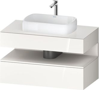 Duravit Duravit Qatego Consola Mueble Bajo Lavabo, 1 Extra&iacute;ble, 1 Caj&oacute;n