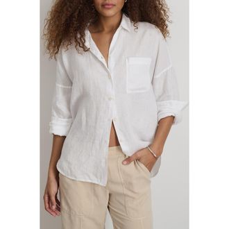 Alex Mill Jo Linen Shirt in White at Nordstrom, Size X-Large