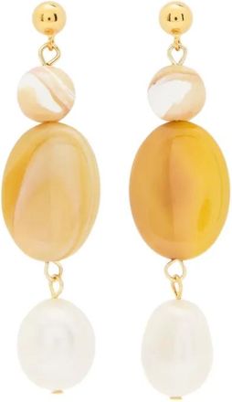 Anni Lu pearl drop earrings - Gold