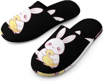 Generic Bunny Rabbits Chick Chicken Mens House Slippers Slip Indoor Slipper On Shoes Warm Outdoor