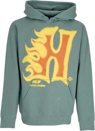 HUF Sage Hoodie met Kangoeroezak - Heren - Hoodies - Groen - L - Katoen - Hoodies & sweatvesten