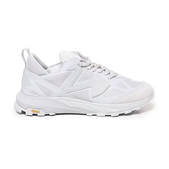 Philippe Model Witte Mesh Sneakers met Rubberen Zool - Heren - Schoenen - Wit - Maat: 43 EU