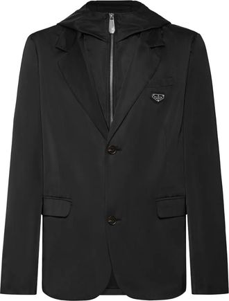 Philipp Plein Blazer con cappuccio - Nero