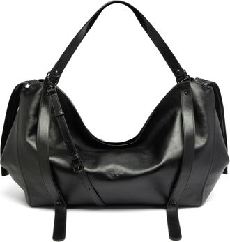 Diesel D-One-Duffle bag in leather - Travel Bags - Unisex - Black