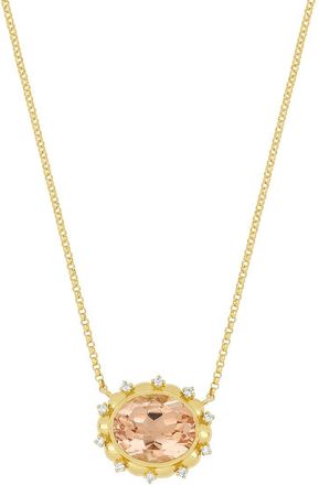 Bony Levy 18K 3.16 Ct. Tw. Diamond & Morganite Necklace