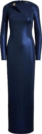 Lauren Ralph Lauren Burlince-long sleeve-gown-str matte jersey-r
