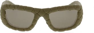 Bottega Veneta Zonnebril - Dames - Zonnebrillen - Groen - ONE Size - Accessoires