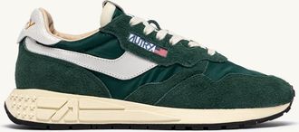 Autry SNEAKERS REELWIND LOW IN NYLON E SUEDE BIANCO E BOTANICAL GARDEN