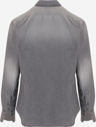 Alessandro Gherardi Mens Cotton Shirt Grey