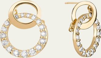 Lana Jewelry 14K Gold Flawless Double Bond Cusp Dangle Stud Earrings