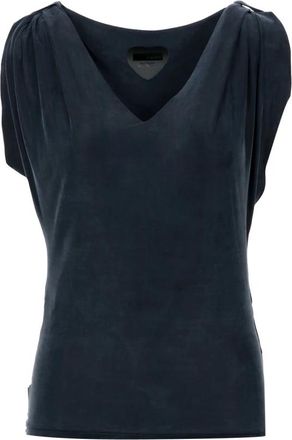 Roberto Ricci Design Mouwloze top met V-hals - Dames - Tops zonder mouwen - Zwart - M - Tops