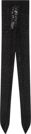 Pucci Collant Jacquard con stampa Orchidee - - Underwear - Donna - Nero - L