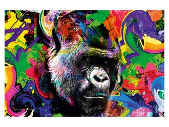 Schubiger M&ouml;bel Digitaldruck auf Acrylglas Pop Art Gorilla