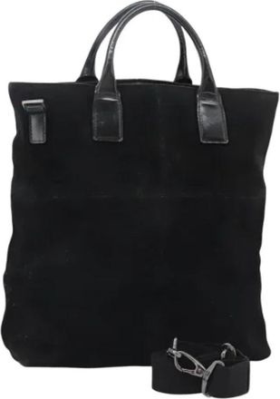 Gucci Pre-owned Suede handbags - Dames - Vintage Shopper - Zwart - ONE Size - Leer - Vintage