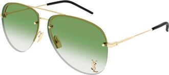 Saint Laurent Classic 11 M Zonnebril - Dames - Zonnebrillen - Veelkleurig - 59 MM - Nylon - Accessoires