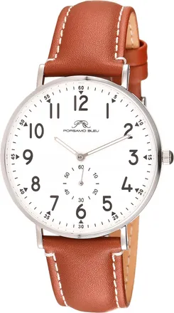 Porsamo Bleu Mens Rowan Genuine Leather Band Watch 1471CROL