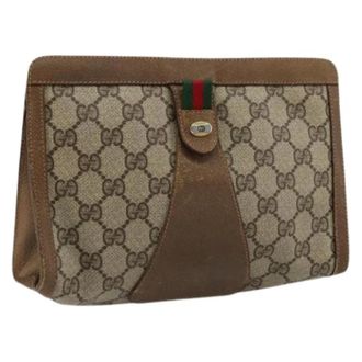 Gucci Pre-owned Clutches, female, Beige, Size: ONE SIZE Pre-owned Vintage Clutch