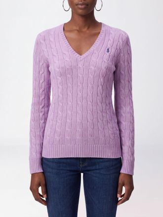 Polo Ralph Lauren Maglia slim fit in lana con scollo a V e logo Pony ricamato