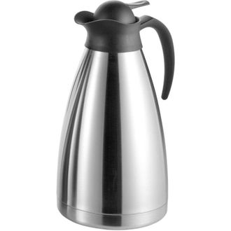 Esmeyer Esmeyer Thermoart - Caraffa Termica THERMOART, Contenuto: 2 Litri, Acciaio Inox infrangibile, per Uso con Una Sola Mano, Altezza: 290 mm
