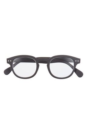 Izipizi 47mm Rectangular Reading Glasses in Black at Nordstrom, Size +1.50