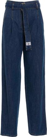 Alberta Ferretti Jeans With Front Pleats
