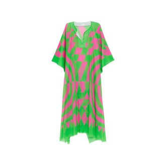 Dries Van Noten Geometric-print Maxi Dress