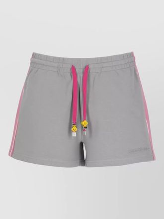 Casablanca cotton shorts straight cut side stripes pockets