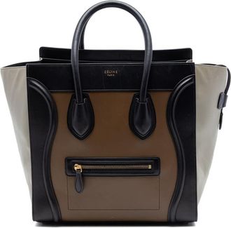 Celine Pre-owned Celine Mini Tricolor Calfskin Luggage Tote Ladies XGN3G5FY2CAH07ZC