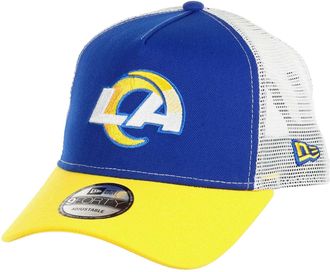 New Era Los Angeles Rams NFL Two Tone Blue Yellow 9Forty A-Frame Adjustable Trucker Cap