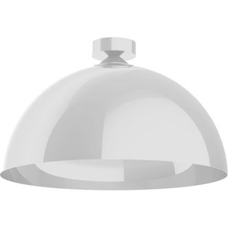 Lumicom Cassis Plafoniera, 1XE27, max 42W, metallo, bianco lucido, D60cm - Lumicom