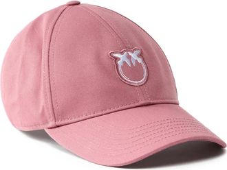 Pinko Cappello da baseball Love Birds con ricamo - Rosa