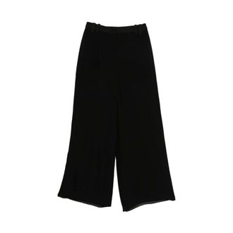 Marella Wide Trousers, female, Black, Size: 3XS Charming Double Trousers