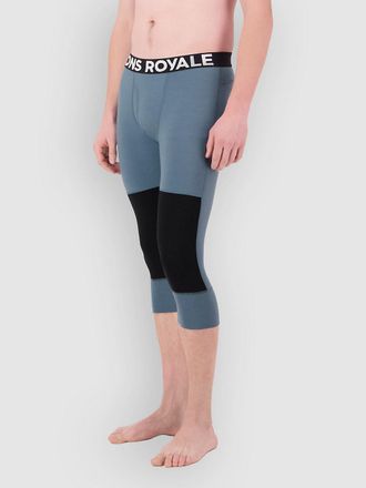 Mons Royale Olympus Merino 3/4 Legging Thermo Broek blauw
