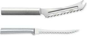 Rada Cutlery 5.25-Inch Cheese Knife & 5-Inch Tomato Slicer, Stainless Steel Serrated Blades in Silver at Nordstrom