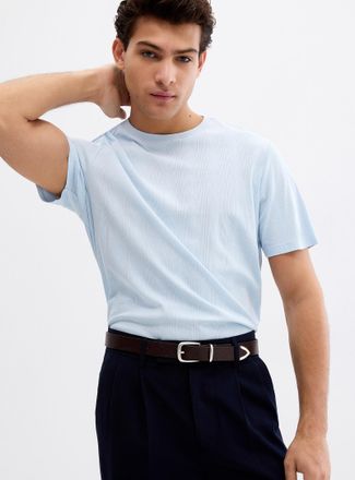 Robert Barakett Mens Etched-stripe T-shirt