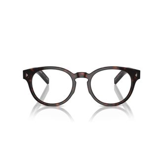 Prada 0pr A14v Round Tortoiseshell Acetate Eyeglasses