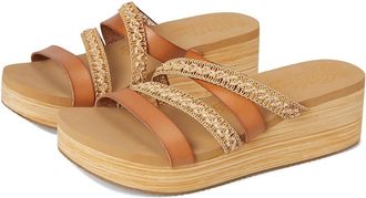 Skechers Summers Womens Sandals Tan : 8.5 B - Medium, Faux Leather