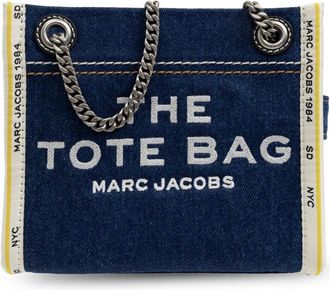 Marc Jacobs The Denim Chain Tote Bag - Dames - Schoudertassen - Blauw - ONE Size - Denim - Tassen