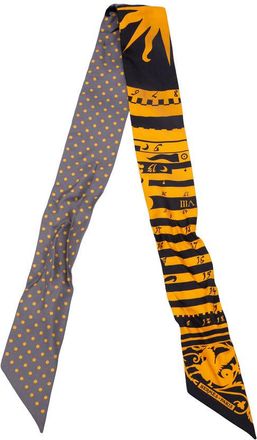 Herm&egrave;s Pre-owned Hermes Astrologie a Pois Silk Twilly Scarf Ladies M39PMSYAIZ778UMU