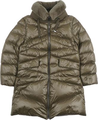 DIEGO M Dunen jassen - Dames - Winterjassen - Groen - S - Leer - Jassen