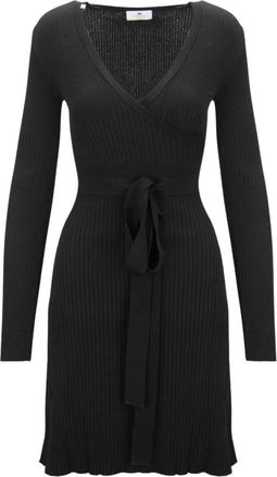 Elisabetta Franchi Midi Jurken - Dames - Casual kleedjes - Zwart - S - Kleedjes