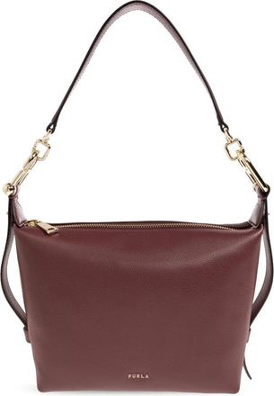 Furla Tonie Mini - Dames - Schoudertassen - Rood - ONE Size - Leer - Tassen