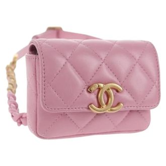 Chanel Pre-owned Belt Bags, female, Pink, Size: ONE SIZE Pre-owned Vintage Shoulder Bag
