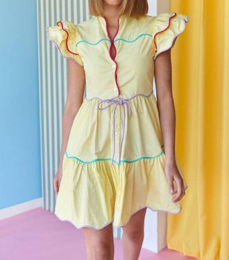 Celia B Baba Voyager Mini Dress In Yellow