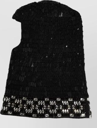Dolce & Gabbana wool crystal embellished balaclava